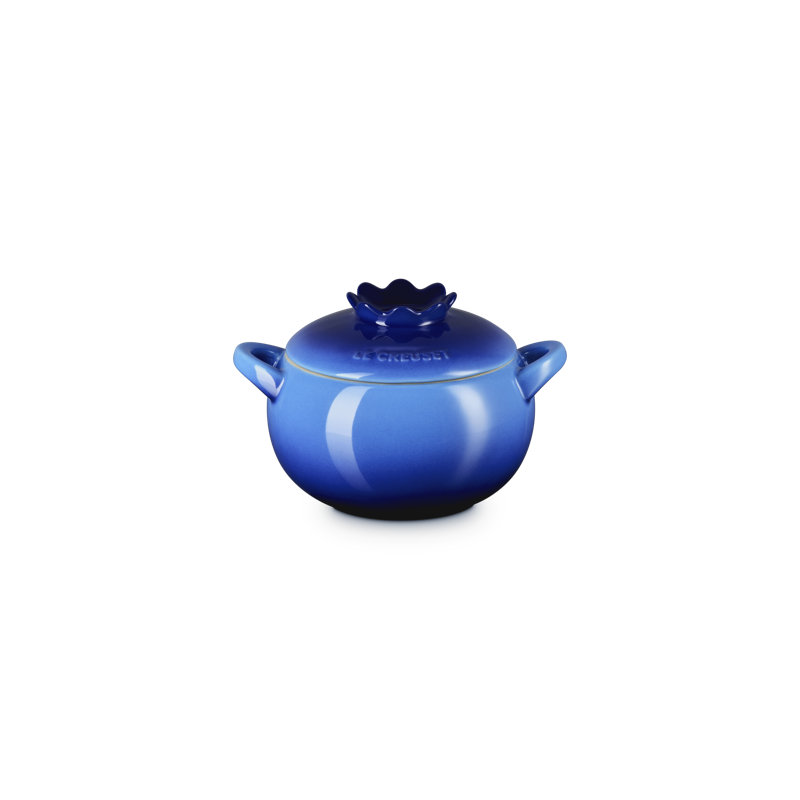 Le Creuset Stoneware Blueberry Mini Cocotte, 16 Oz. - Azure Blue
